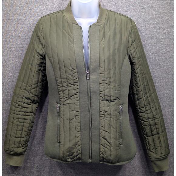 FABLETICS Womens Jacket - Green, Partial Puffer, Lightweight, Active, Zip, S - Picture 1 of 4